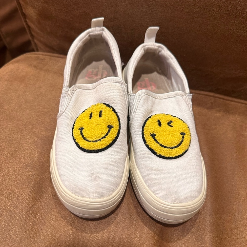 Gb Girls Smiley Canvas Platform Shoes